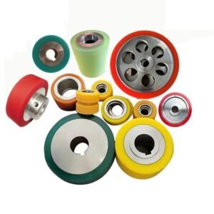 Heavy Duty Rubber Wheel for Industrial Carts & Equipment, Anti-Slip & Shock-Absorbing