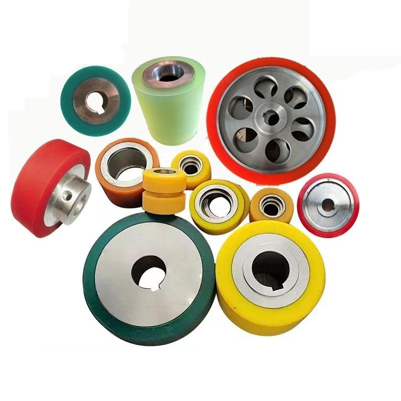 Heavy Duty Rubber Wheel for Industrial Carts & Equipment, Anti-Slip & Shock-Absorbing